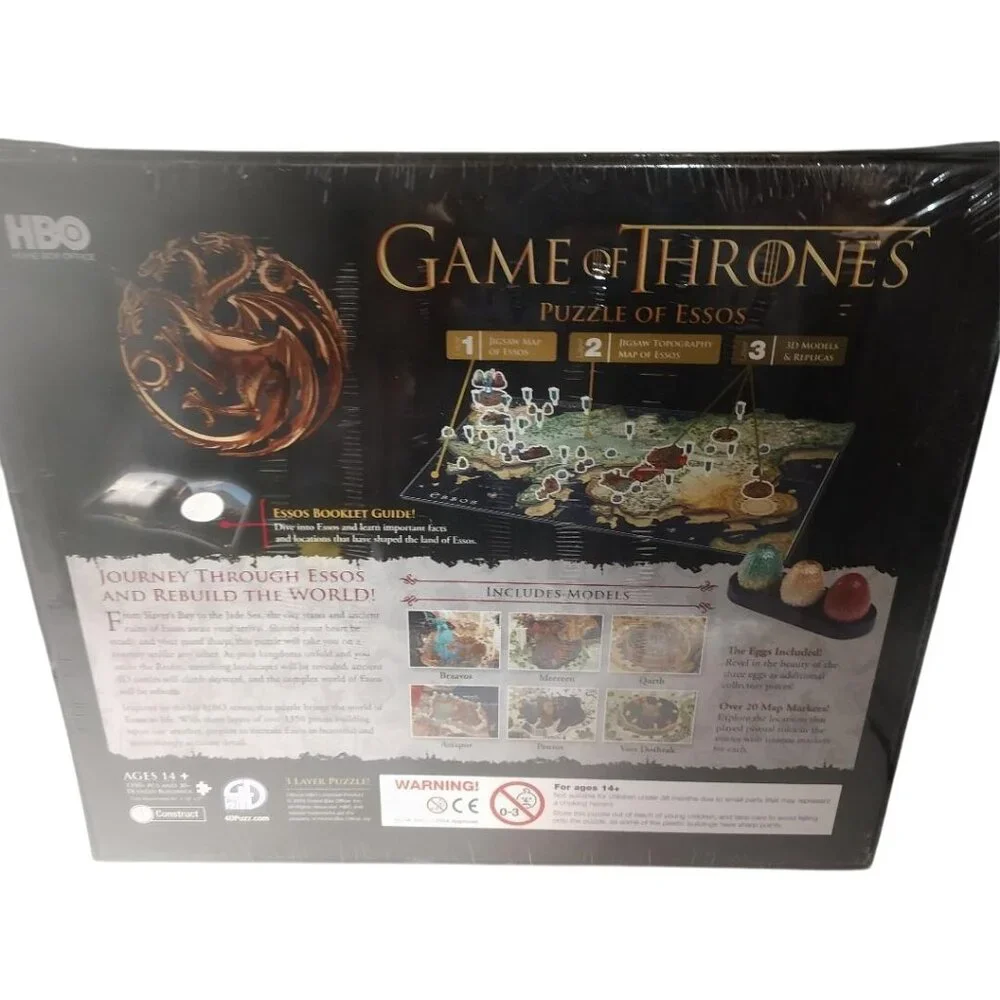 Game Of Thrones Jigsaw Puzzle Of Essos For Ages 14+ - Picture 4 of 5